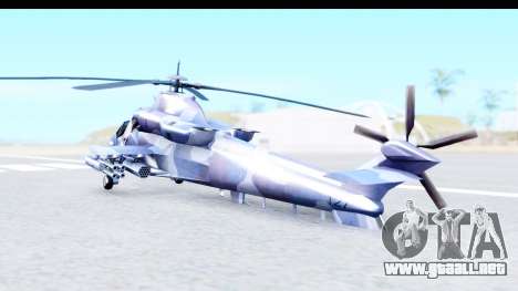 Denel AH-2 Rooivalk Blue para GTA San Andreas