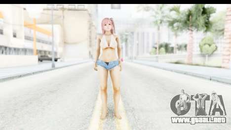 Honoko in Shorts Transparent Shredded Top para GTA San Andreas