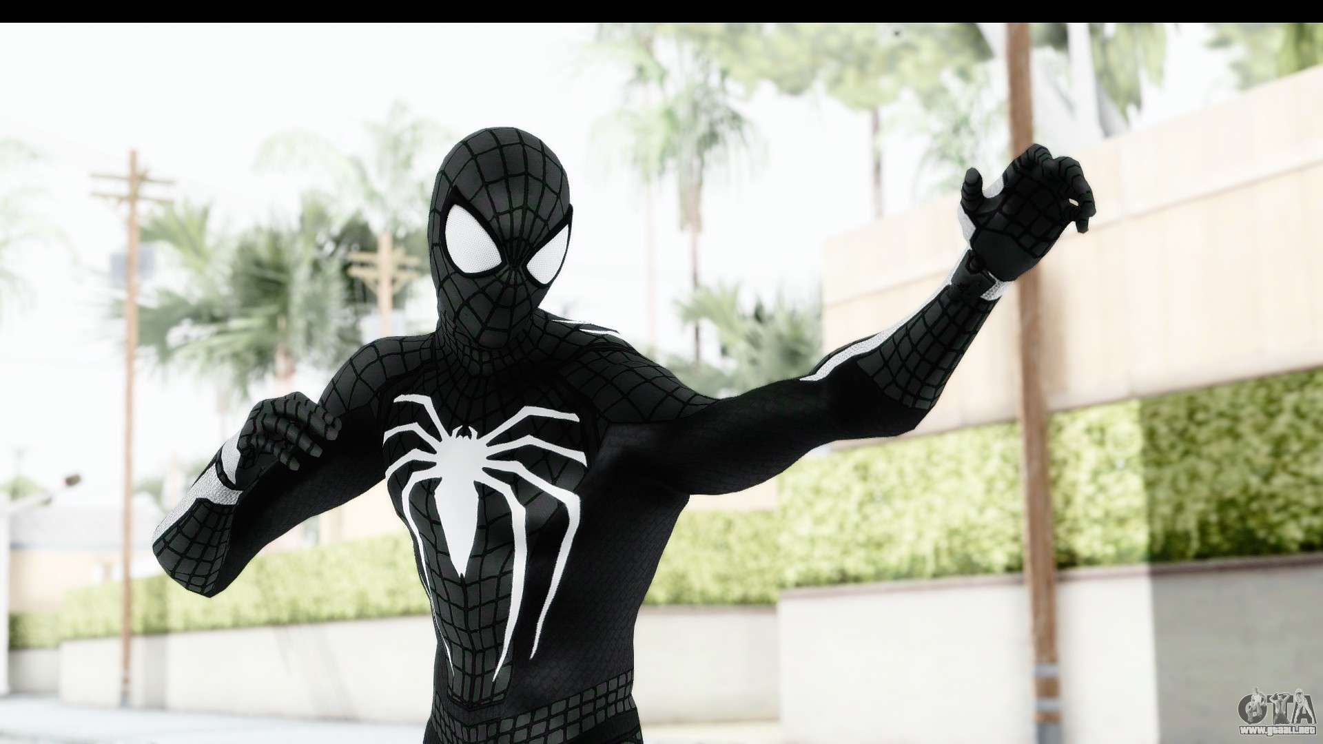 SpiderMan PS4 E3 Black Suit Edition para GTA San Andreas