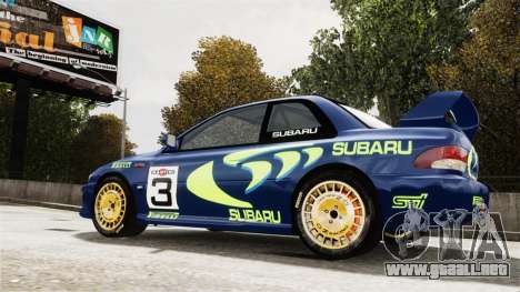 Subaru Rally WRC Impreza 98 v8 para GTA 4