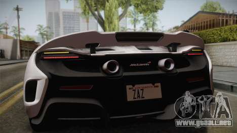 McLaren 675LT 2015 5-Spoke Wheels para GTA San Andreas