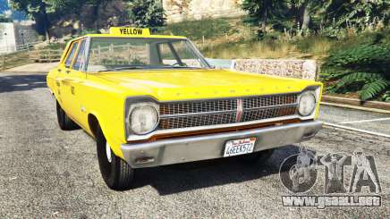 Plymouth Belvedere 1965 Taxi [replace] para GTA 5