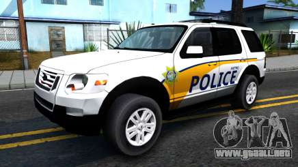 Ford Explorer Metro Police 2009 para GTA San Andreas
