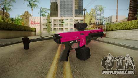 GTA 5 Combat PDW Pink para GTA San Andreas