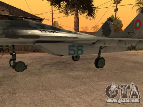 MIG-29 Armenian para GTA San Andreas