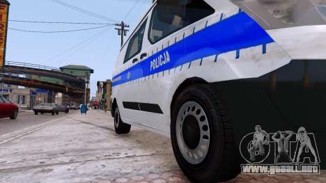 Ford Transit Polish Police 2015 para GTA 4