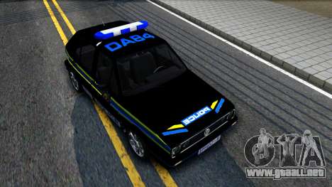 Volkswagen Golf Black South African Police para GTA San Andreas