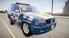 Toyota Land Cruiser GINAF Dakar Service Car para GTA 4