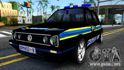 Volkswagen Golf Black South African Police para GTA San Andreas