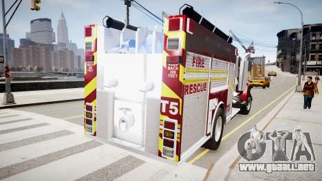 Nuevo camión de bomberos T5 para GTA 4