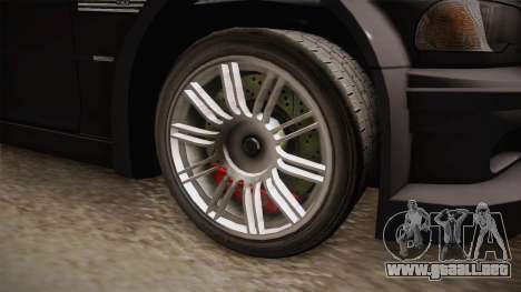 NFS: MW - BMW M3 GTR (E46) Hidden Vinyl Version para GTA San Andreas