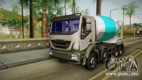 Iveco Trakker Hi-Land Cement Mixer 8x4 v3.0 para GTA San Andreas