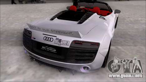 Audi R8 Spyder 5.2 V10 Plus LB Walk DiCe para GTA San Andreas