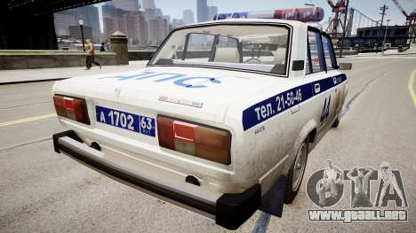VAZ 2105 Policía para GTA 4