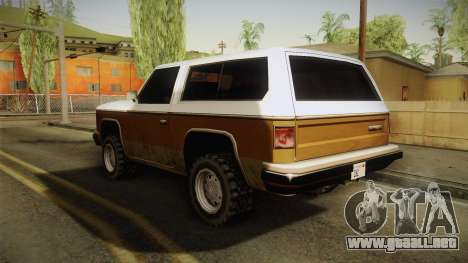 Chevrolet Blazer K5 Rancher Style para GTA San Andreas