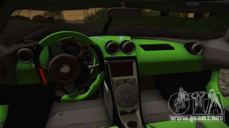 Koenigsegg Agera Color Interior para GTA San Andreas