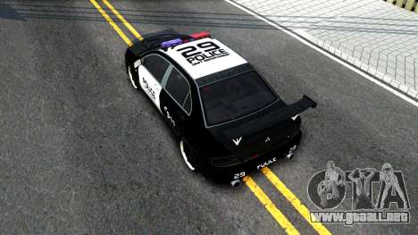Mitsubishi Lancer Evolution IX Police para GTA San Andreas