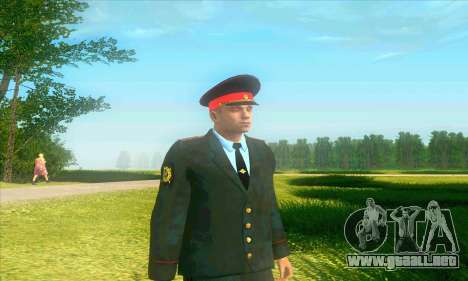 Capitán de la policía de Rusia en su túnica para GTA San Andreas