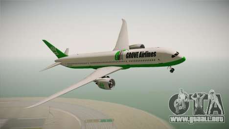Boeing 787 Grove Airlines para GTA San Andreas