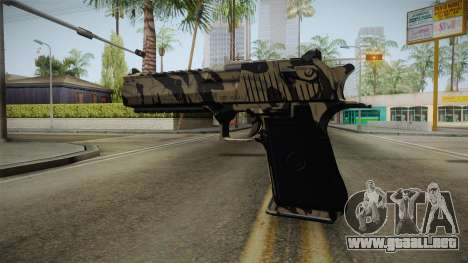 Desert Eagle Black Shark Camo para GTA San Andreas