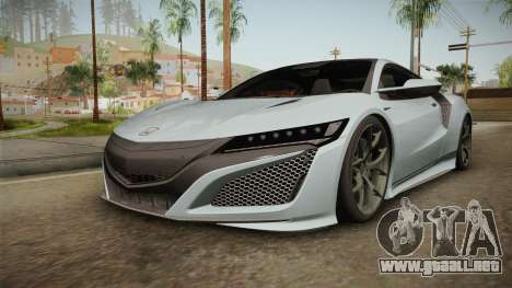 Honda NSX 2017 para GTA San Andreas