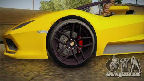 GTA 5 Pegassi Tempesta Spyder IVF para GTA San Andreas