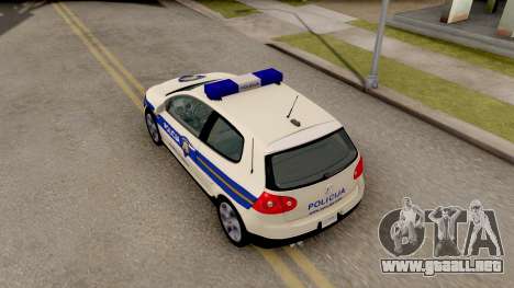 Volkswagen Golf V Croatian Police Car para GTA San Andreas