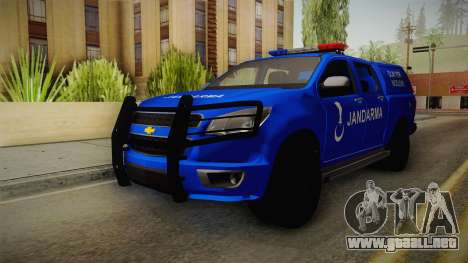 Chevrolet S10 Turkish Gendarmerie CSI Unit para GTA San Andreas