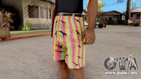 Pantalones cortos con las gaviotas para GTA San Andreas