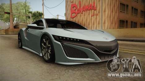 Honda NSX 2017 para GTA San Andreas