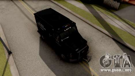 BearCat SWAT Truck para GTA San Andreas