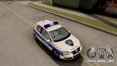 Volkswagen Golf V Croatian Police Car para GTA San Andreas