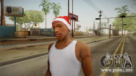 Sombrero rojo de Santa Claus para GTA San Andreas