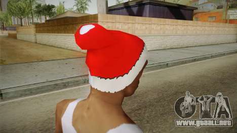 Sombrero rojo de Santa Claus para GTA San Andreas