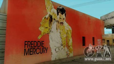 Freddie Mercury Art Wall para GTA San Andreas