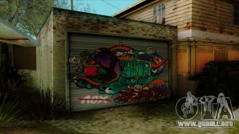 Graffiti en garaje para GTA San Andreas