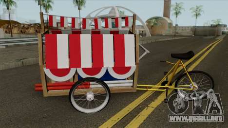 Indonesian Flag Seller Cart para GTA San Andreas
