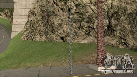 Las luces y los Pilares Decorados con Guirnaldas para GTA San Andreas
