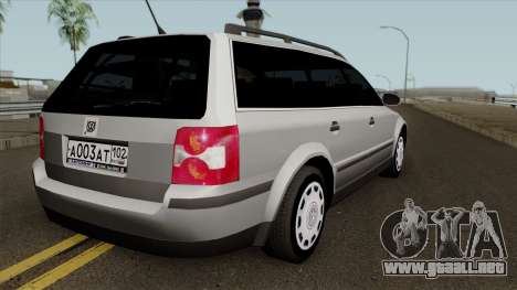 Volkswagen Passat B5+ Wagon para GTA San Andreas