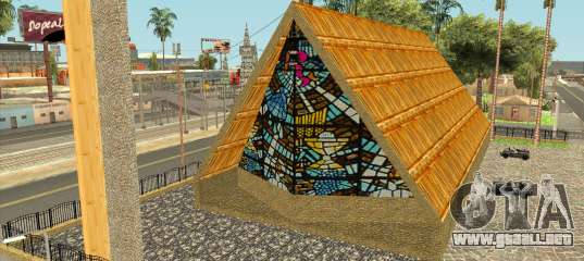 Iglesia con techo de paja en Jefferson para GTA San Andreas Iglesia con techo de paja en Jefferson para GTA San Andreas