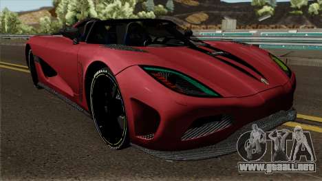 Koenigsegg Agera para GTA San Andreas