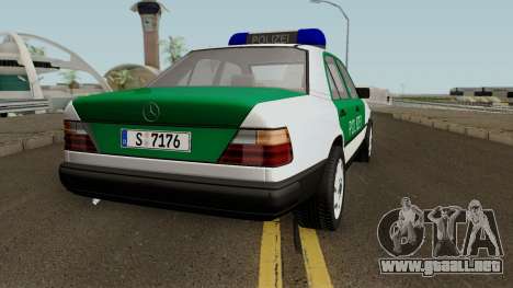 Mercedes-Benz E-Klasse W124 1993 Police para GTA San Andreas