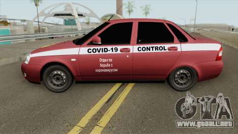 Lada Priora (COVID-19 Control) para GTA San Andreas