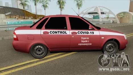 Lada Priora (COVID-19 Control) para GTA San Andreas