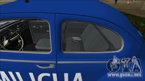 Volkswagen Beetle SFR Yugoslav Milicija (police) para GTA Vice City