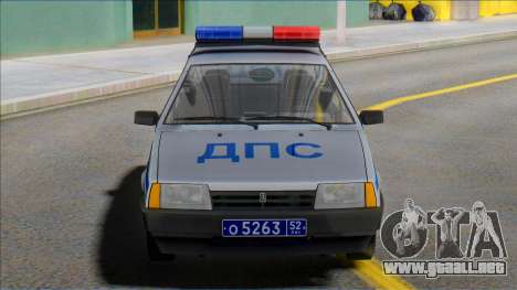 Vaz-2109 Policía DPS 2002 para GTA San Andreas