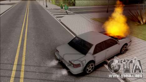 Peds Afraid of the Burning Car para GTA San Andreas