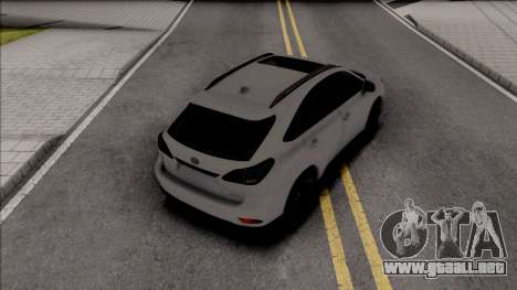 Lexus RX350 2014 para GTA San Andreas