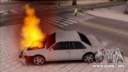 Peds Afraid of the Burning Car para GTA San Andreas