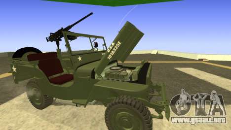 JEEP Wrangler US Army Harinder Mods para GTA San Andreas